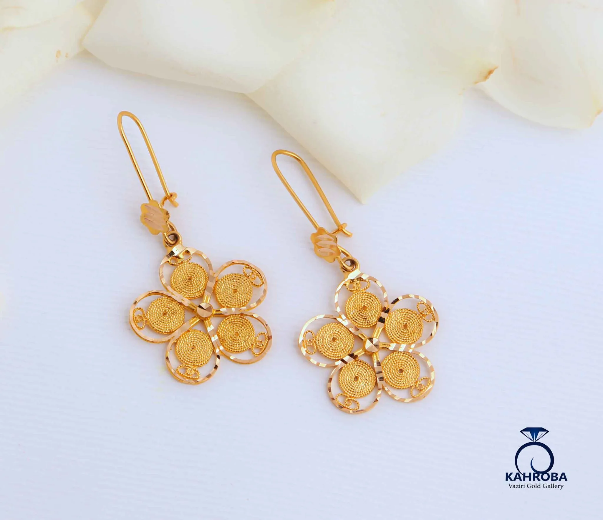 21 گوشواره آویز طرح گل